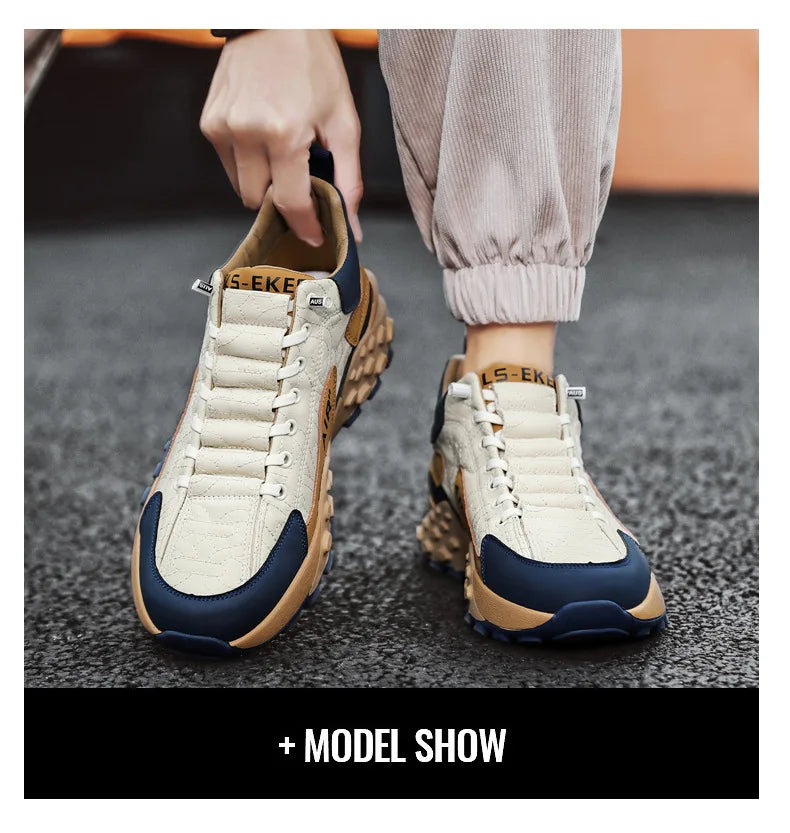 Brand Men's Sneakers Designer Comfortable Running Shoes for Men Outdoor Non-Slip Casual Shoes Fashion Platform Board Shoes Male