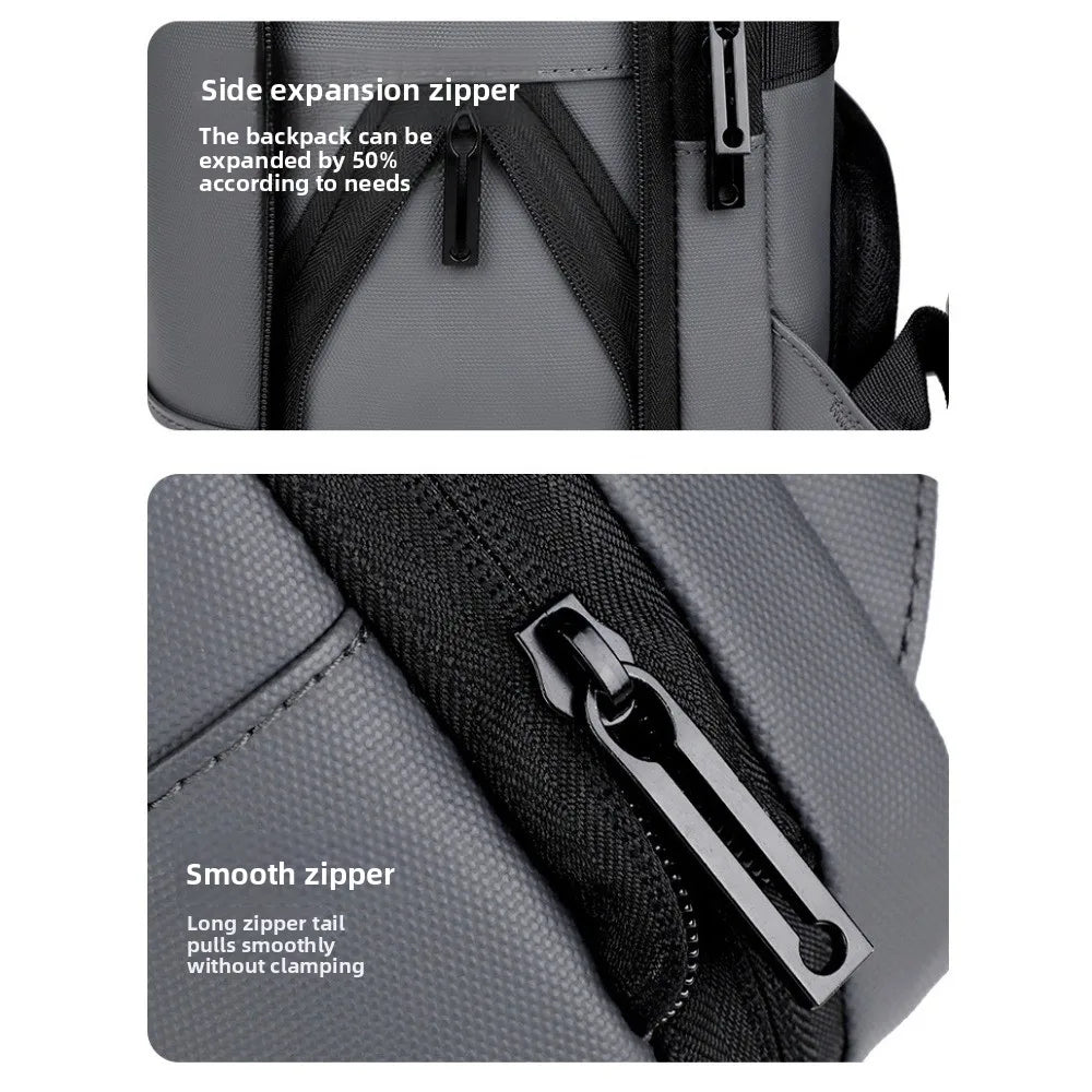 Durable Large Capacity Men's Backpacks Scalable Luggage Carry Travel Knapsack Multi-pockets Waterproof Laptop Bag Men Boys