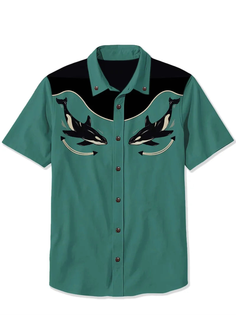 Men's Shirts Summer Casual Fashion Short Sleeved Shirts Mens Hawaiian Shirts Casual Clothing Camisas De Hombre Elegantes De Lujo