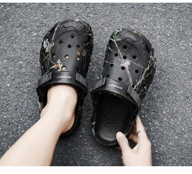 Flat Sandals Men Shoes 2024 Slippers Men Garden Platform Sandals Man Summer Sandals Male Sneakers Outdoor Flip Flops Home Clogs