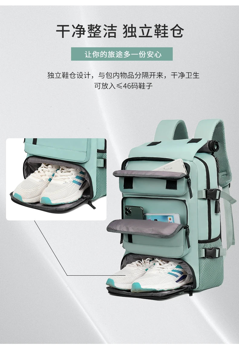 New casual large - capacity travel backpacks for both men and women. They are multifunctional computer backpacks suitable for bu