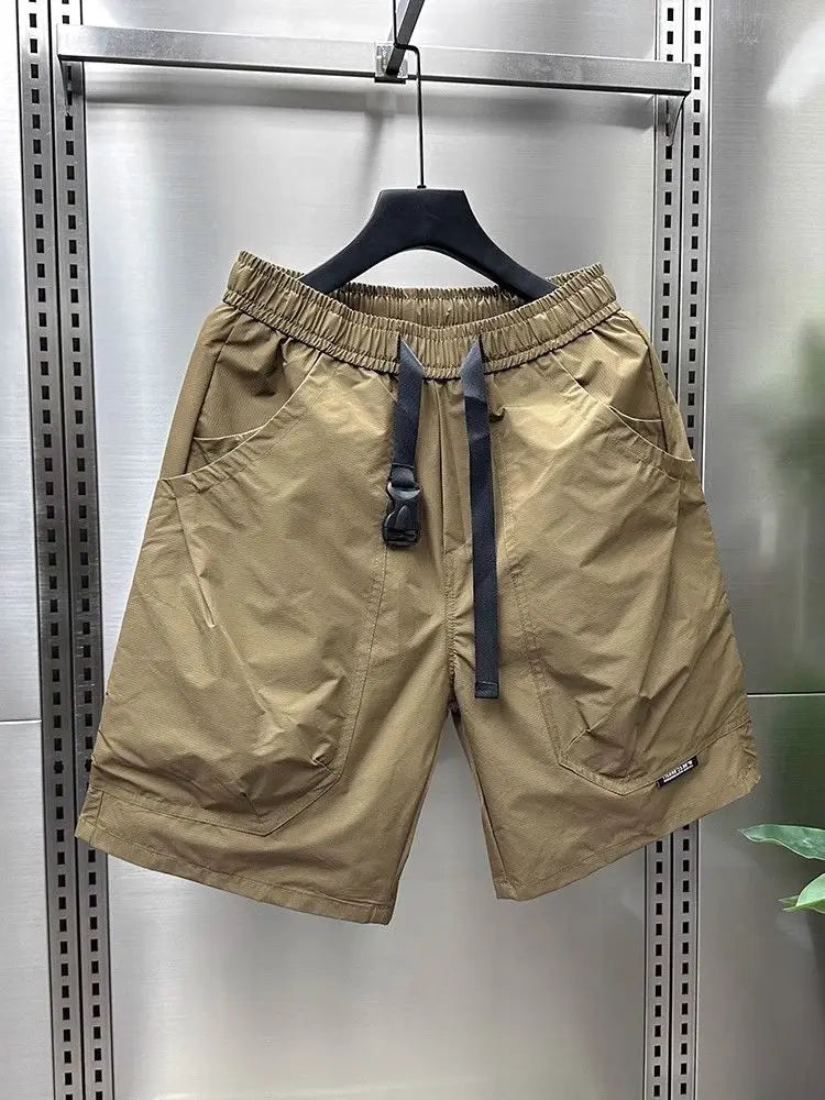 New Casual Shorts for Men in Summer Men's Sports Mid-sports Loose Straight Japanese Pocket Work Pants
