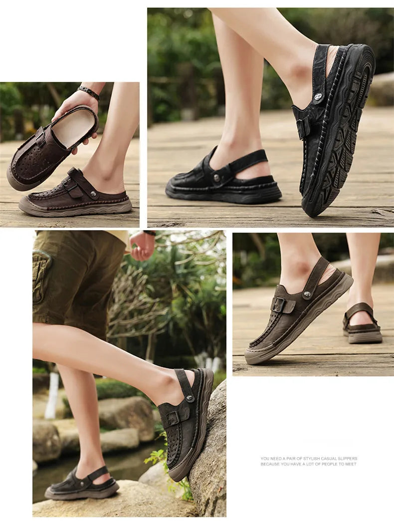 Summer Men‘s Sandals Casual Comfortable Men Slippers 2025 New Designer Sneakers Lightweight Outdoor Beach Sandals Men's Shoes