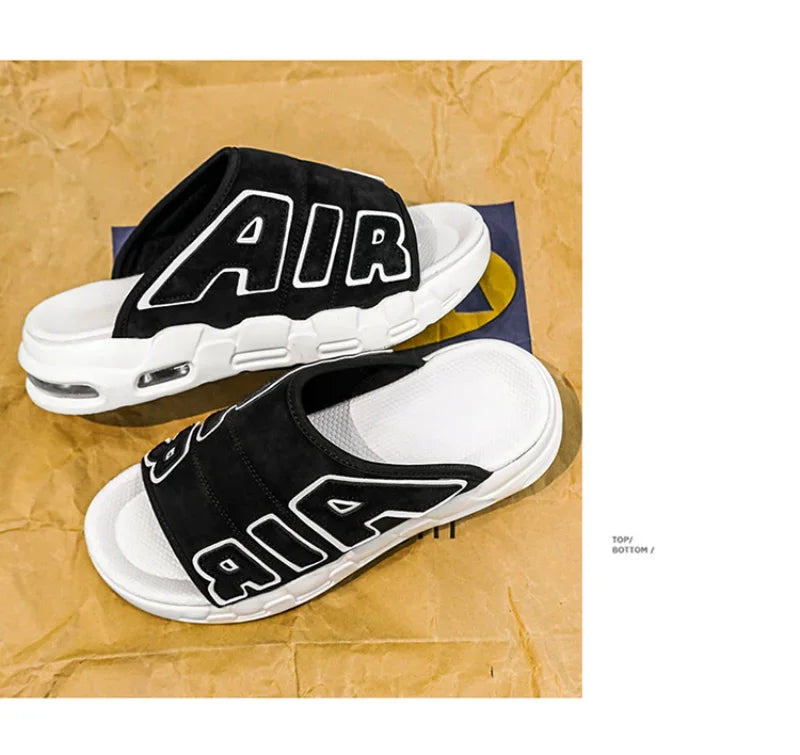 Men's Slippers Air Cushion Design Sandals Summer New PVC Soft Non-slip Men's Sports Slippers for Men Flip Flops Sandalias Hombre