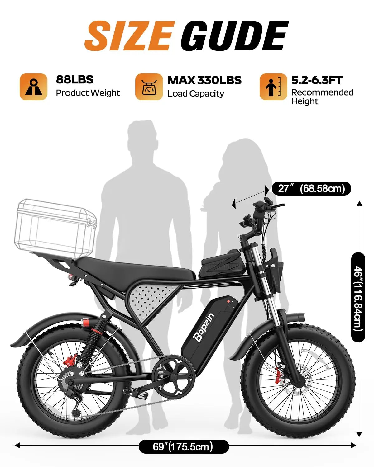 Electric Bike for Adult 1500W Peak Motor, 35MPH Speed, 48V 20AH Removable Large Battery Up to 80 Miles Range, UL, Customized