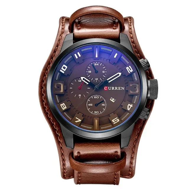 Curren Men Watches Top Brand Luxury Army Military Steampunk Male Clock Fashion Casual Quartz Wristwatch Hodinky Relojes Hombre