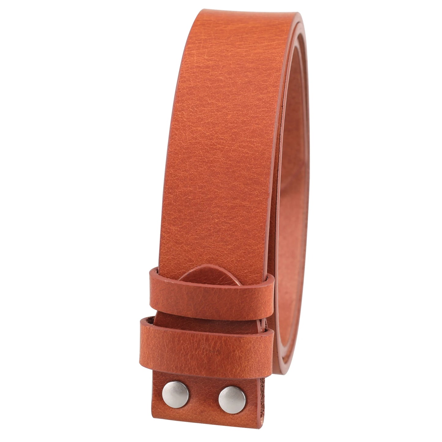 No Buckle Genuine Leather Belts for Men Retro High Quality Width 3.8CM Fashion Cowskin