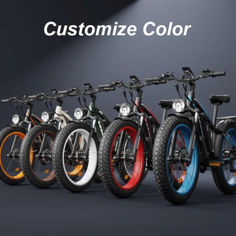 Factory direct sales 1000w 48v electric bicycle electric mountain fat bicycle adult electric bicycle