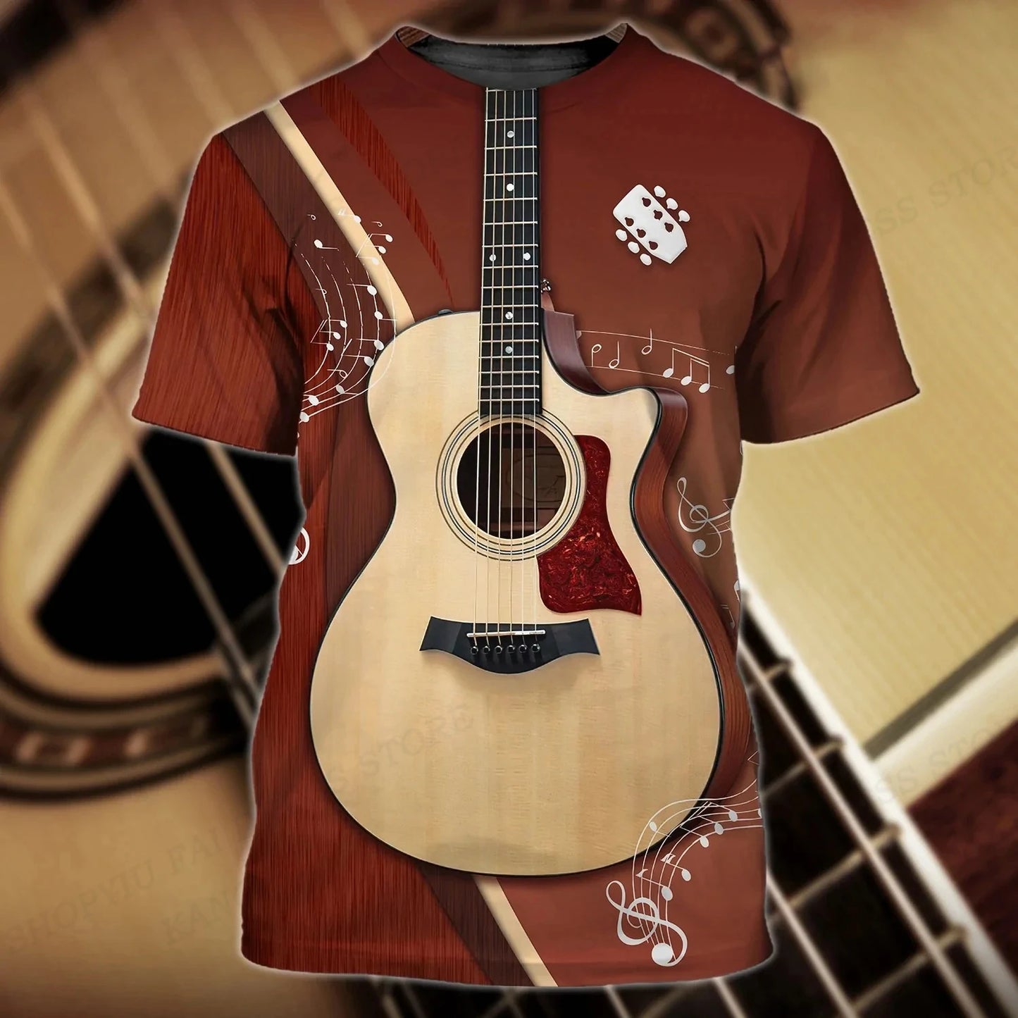 Music T shirts Guitar Graphic 3d Print Tshirt Men Women Fashion T-shirt Tops Kids Tshirt Boy Tees Men's Clothing Rock T-shirts