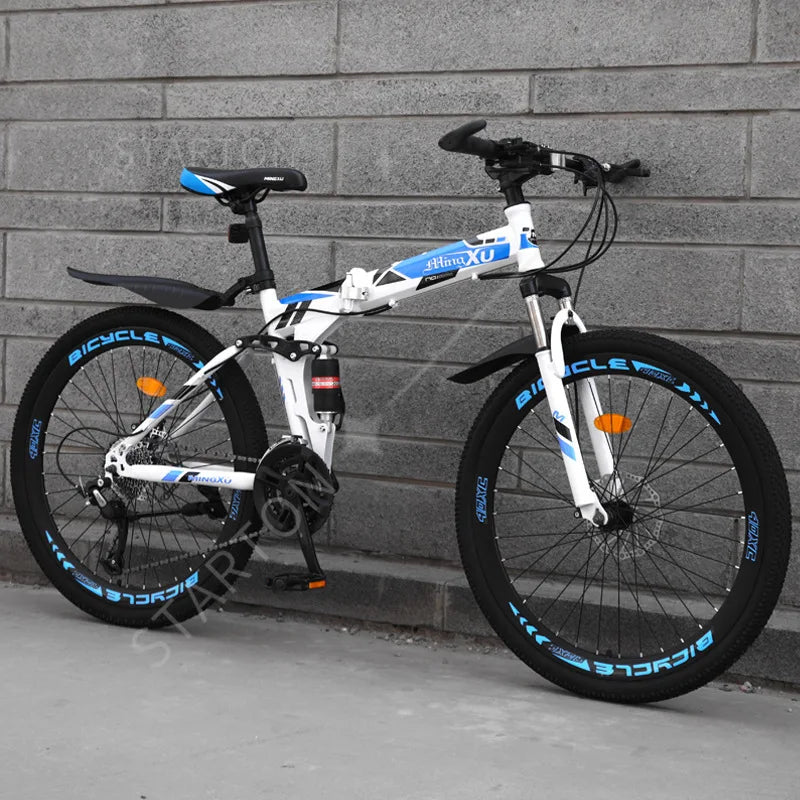 Bike Folding Mountain Bike  Double Shock Absorption