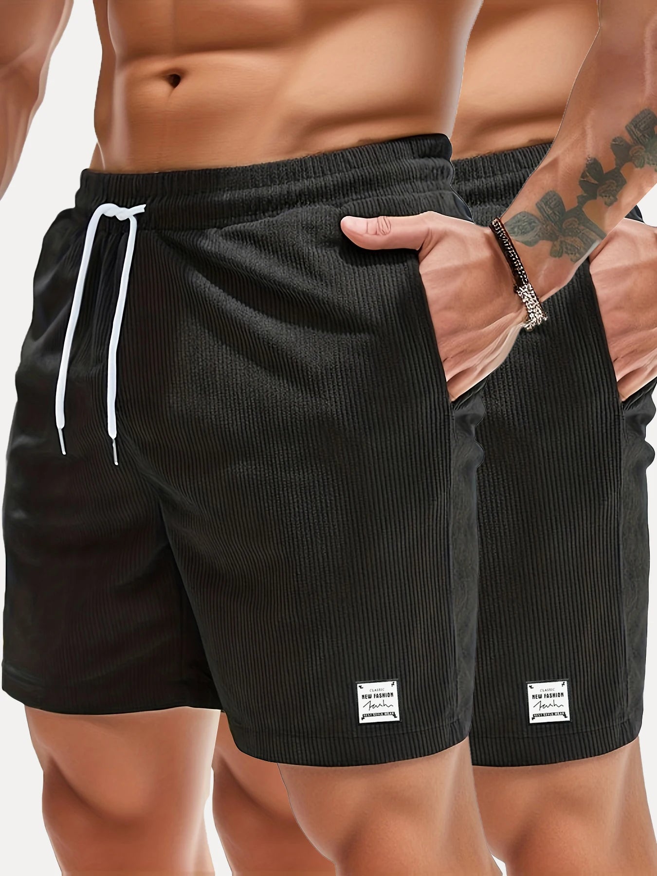 Summer New Arrival Sports Short Men New Comfortable Elastic Waist Clothing Male Breathable Short Trousers，Casual Shorts for  Men