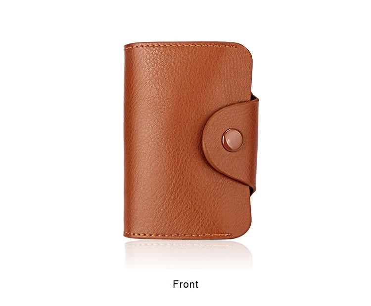 Real Genuine Leather Men Wallet ID Credit Card Holder Wallets Male Small Coin Purse Women Money Bag Vallet Slim Thin Mini Walet