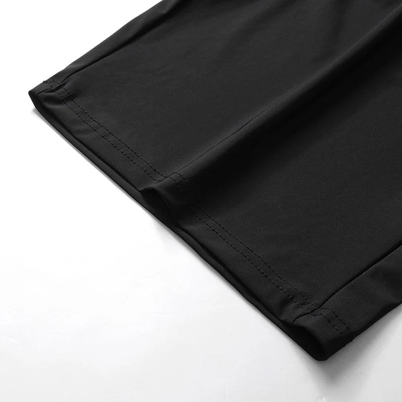 Summer Men's Sport Shorts Cool Sportswear Running Shorts Casual Bottoms Gym Fitness Training Jogging Short Pants Men Black Gray