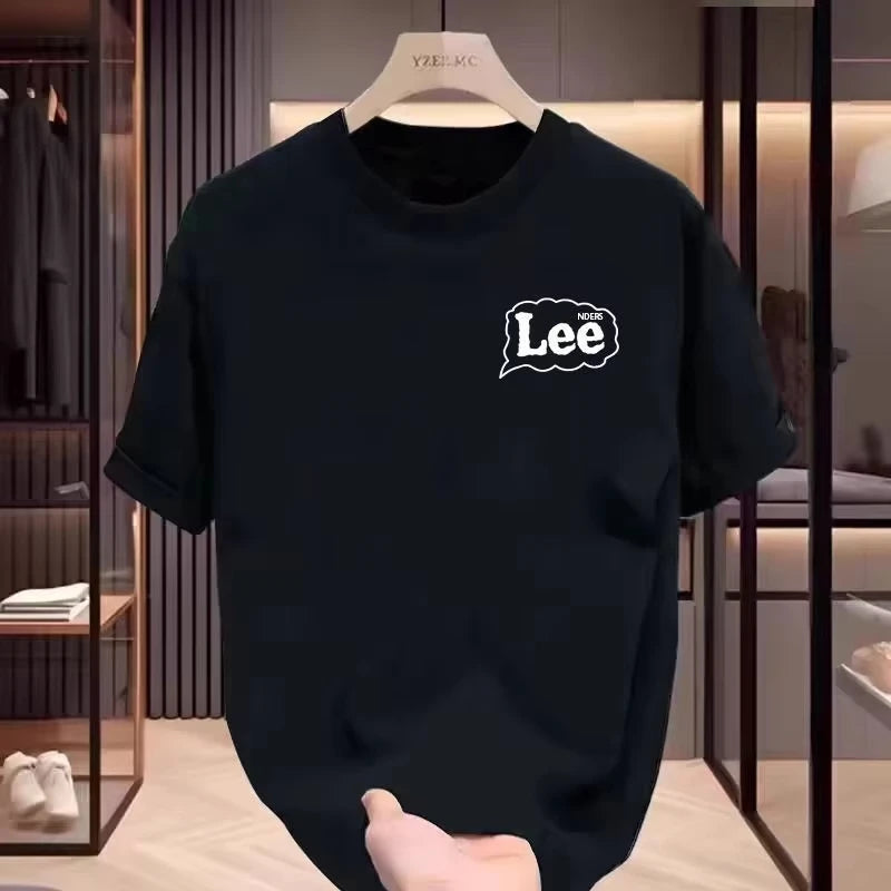 2025 Summer Short-sleeved T-shirts for Men and Women, Loose and Casual American Niche Print Ins Trendy Half-sleeved Tops