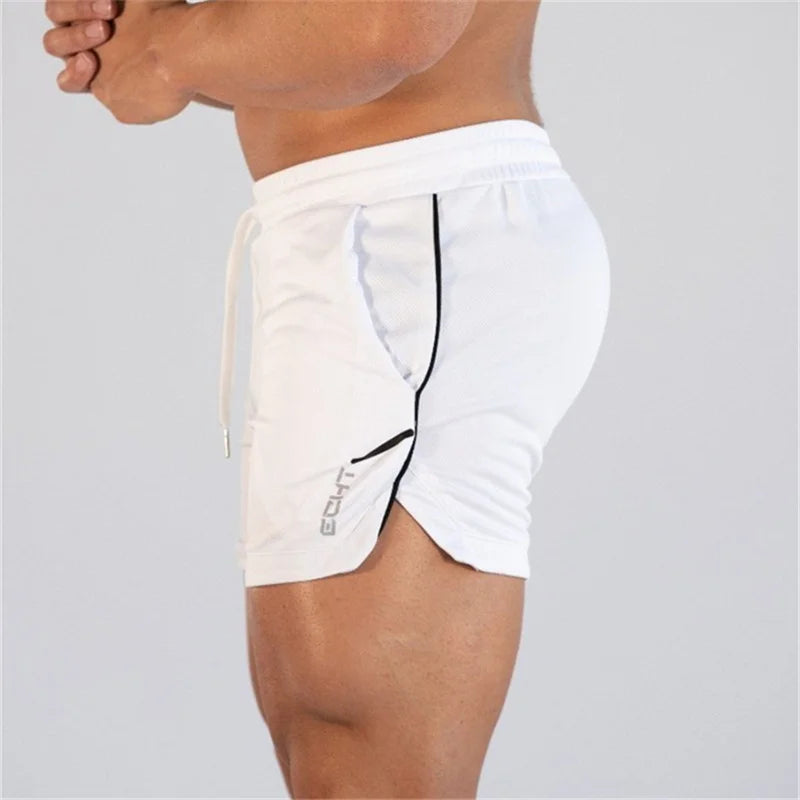 2023 NEW Fitness sports Shorts Man Summer Gyms Workout Male Breathable Mesh shorts Quick Dry Beach Short Pants men Sportswear