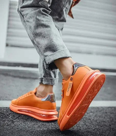 Fashion Brand Sneakers For Men Casual Shoes New Soft Comfortable Pu Leather Shoes Breathable Flats Shoes For Man Tenis Masculino