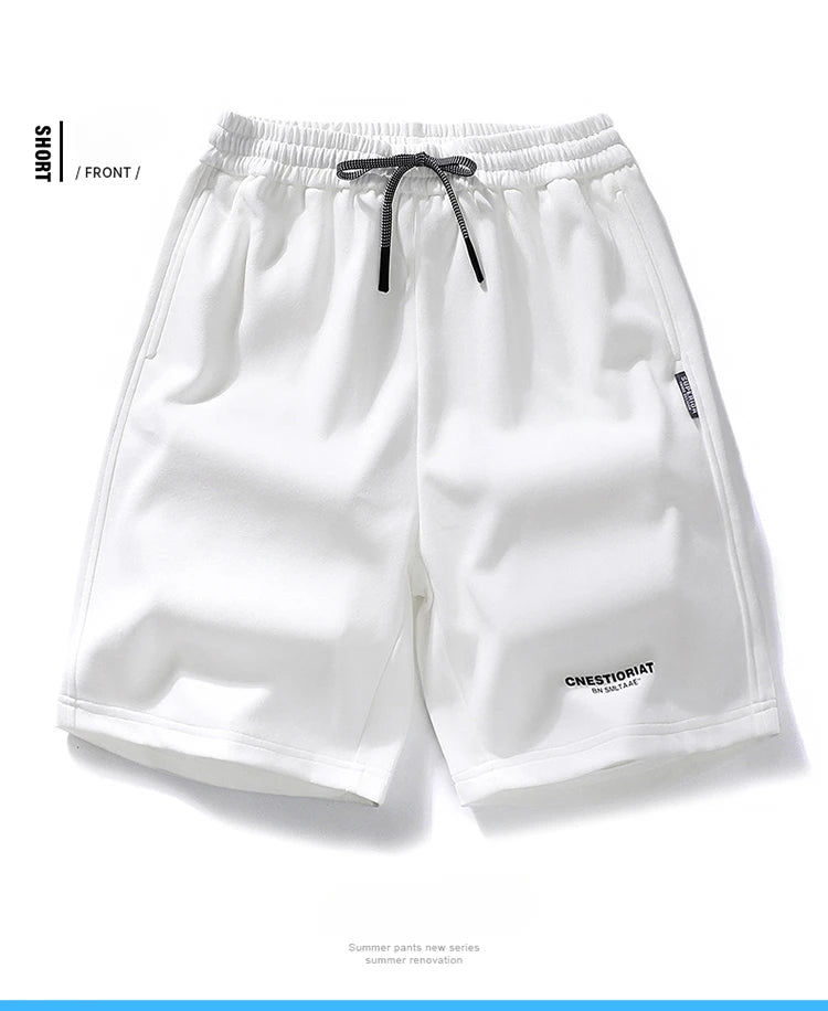 Men's Shorts Streetwear Trend Casual Loose Sporty Knees Length Shorts 2025 Summer New Fashion Stereoscopic Printed Cotton Shorts