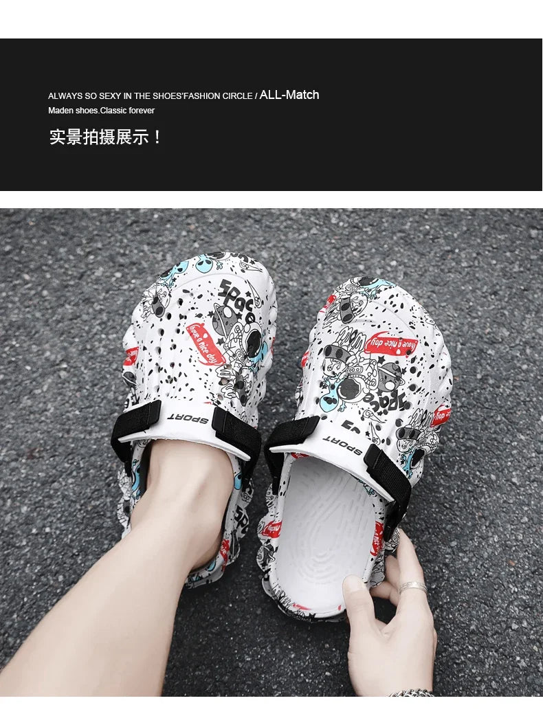 Men Shoes Slippers Men Garden Flat Sandals Platform Sandals Man Summer Sandals 2024 Male Sneakers Outdoor Flip Flops Home Clogs