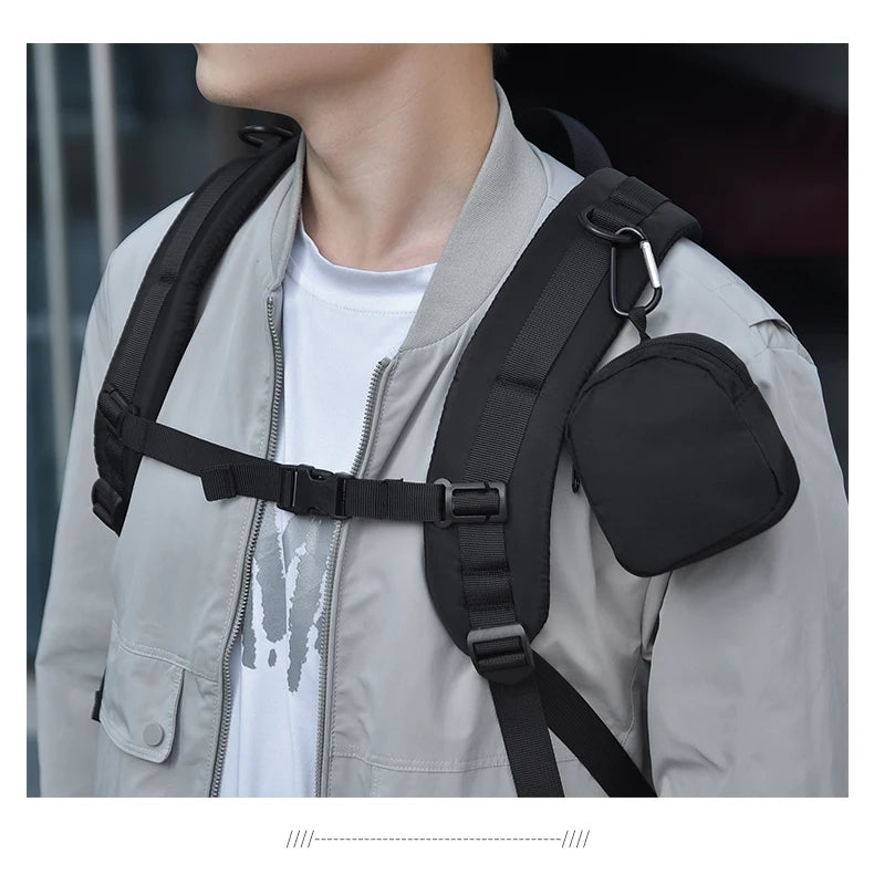 Men's Tactical Style Backpack, Large - capacity Travel Bag with Multiple Straps, Durable Material, Ideal for Outdoor Adventures