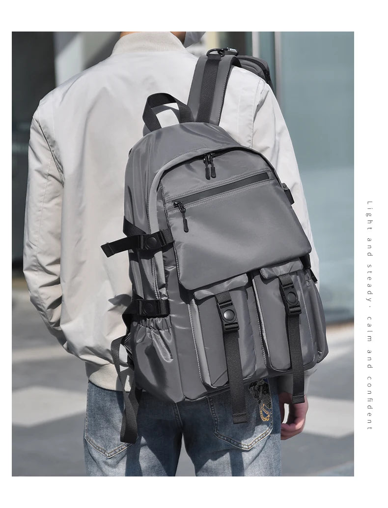 Men's Tactical Style Backpack, Large - capacity Travel Bag with Multiple Straps, Durable Material, Ideal for Outdoor Adventures