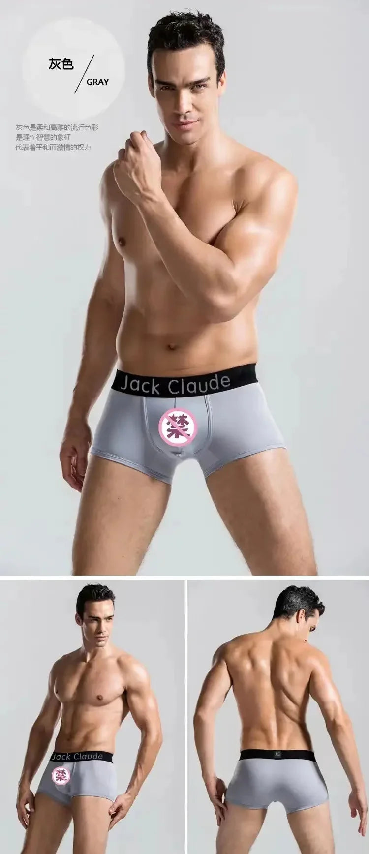 10Pcs/Lot Men's Underwear Sexy Boxer Shorts Solid Color Breathable Underwear Boxer for Men's Underwear Comfortable Boxer Male