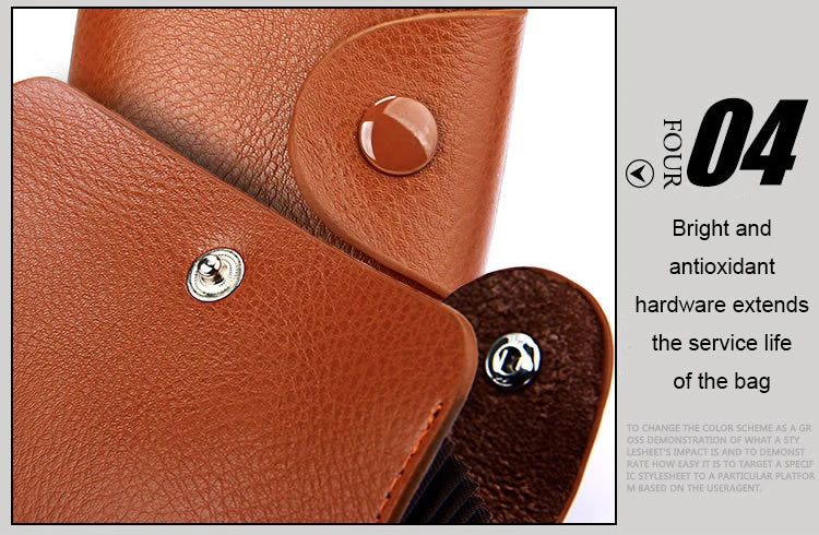 Real Genuine Leather Men Wallet ID Credit Card Holder Wallets Male Small Coin Purse Women Money Bag Vallet Slim Thin Mini Walet