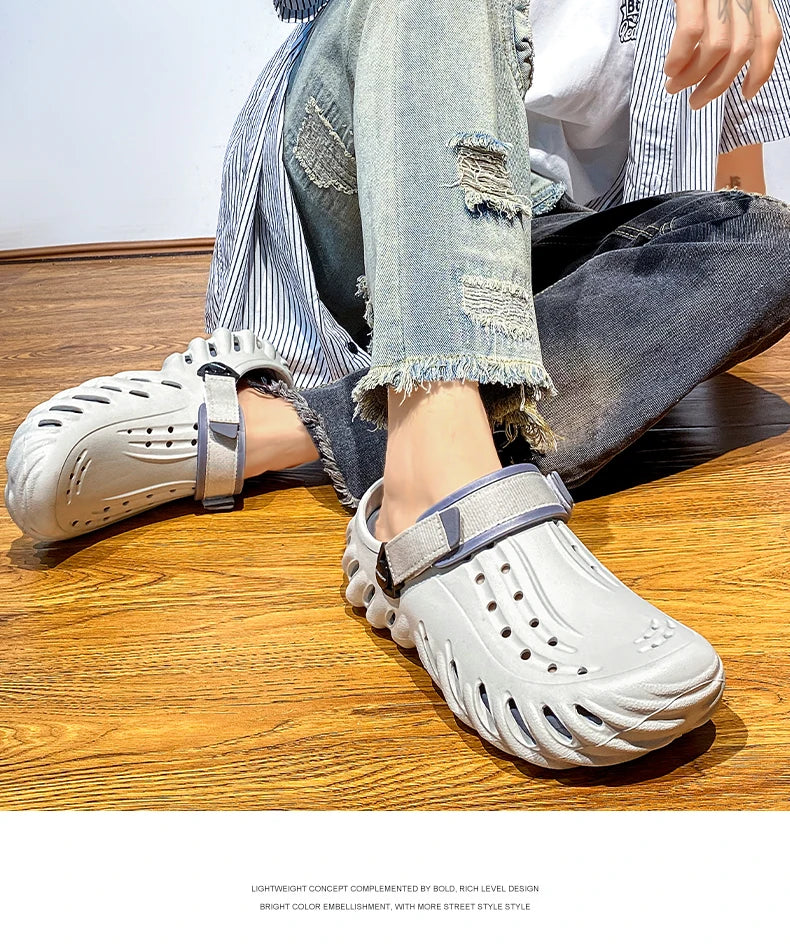 Luxury Man Sandal for Men Brand Men's Shoes 2025 White Sandals Flat Sandals Mens Soft Sandles Summer Shoes Sale Slippers Slipers