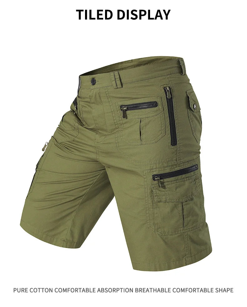 Shorts Men Urban Military Waterproof Cargo Tactical Shorts Male Outdoor Camo Breathable Quick Dry Pants Summer Casual Shorts
