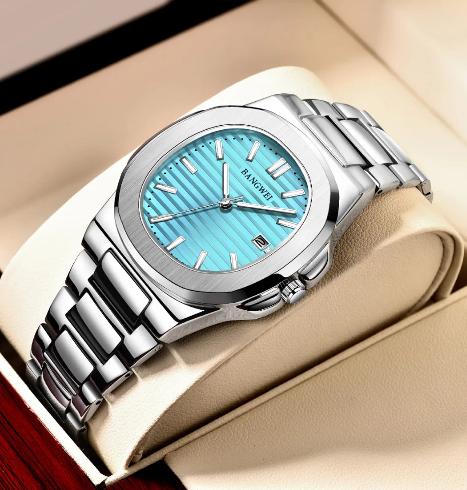 Watch For Men Top Brand Luxury  LIGE  Fashion Full  Steel Quartz Men Watches Date Business Sport Male Wristwatch Clock Montre Ho