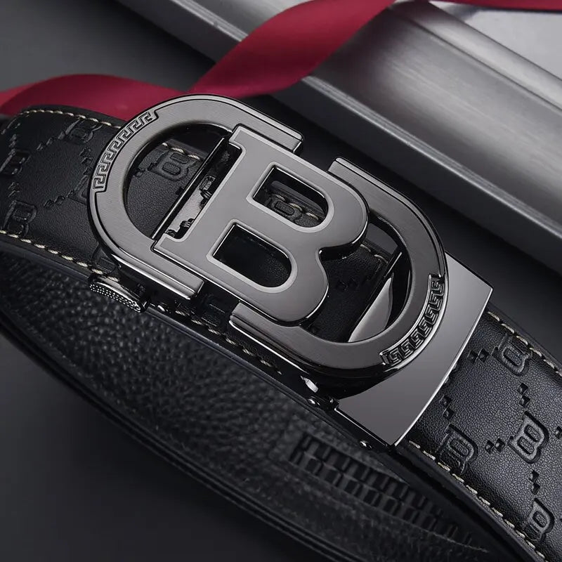 Business Men belt Casual Fashion Luxury Designer Famous Brand Automatic G Buckle Women belts Leather Belt for Men Male Jeans