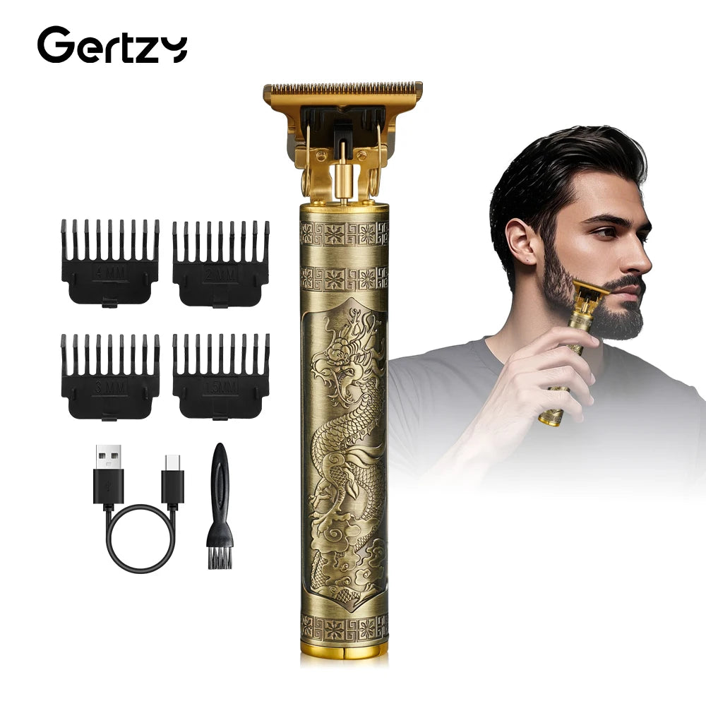 Professional men's electric hair clippers and razors with USB charging