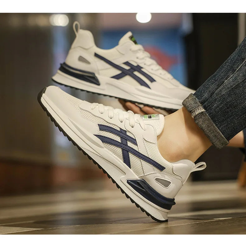 Casual Shoes for Men Fashion Men's Sneakers Wear-resistant Platform Mens Sport Shoes 2024 New Breathable Mesh Male Running Shoes