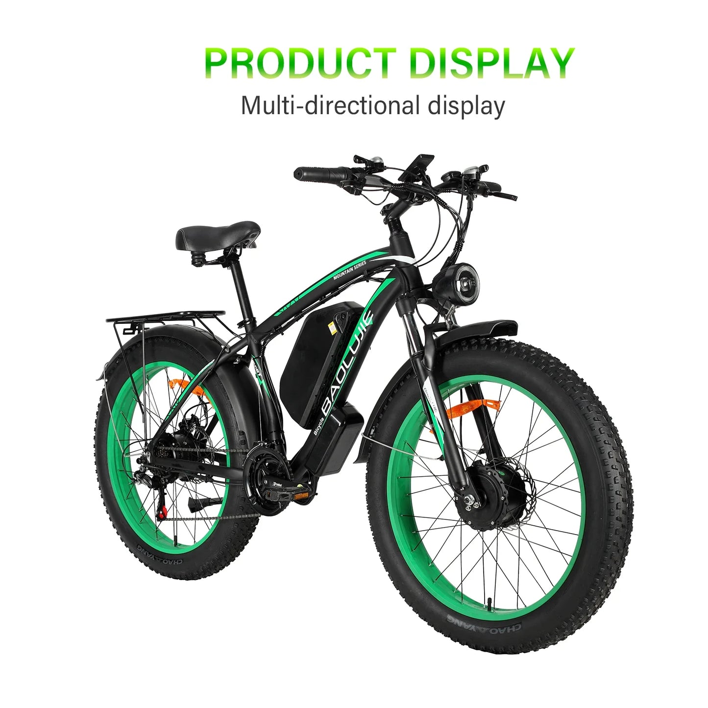 BAOLUJIE DP-2602 Electric Bicycle 3000W Motor 48V23Ah Battery City Commuter Electric Bike 26 inch tire all terrain E-bike