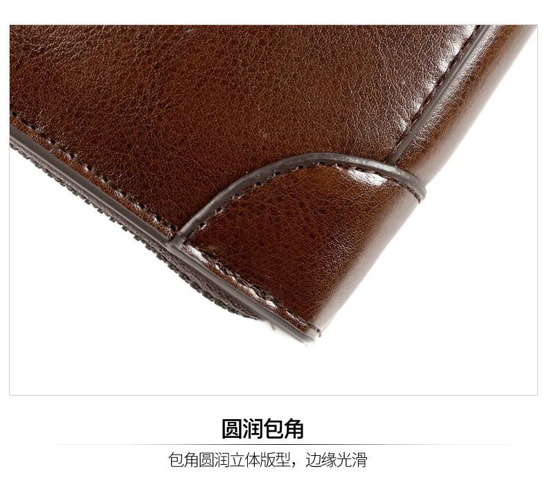High Quality Pu Leather Wallet Men's Long Zipper Wallet for Men RFID Blocking Business Clutch Bag Credit Card Holder Man Purse