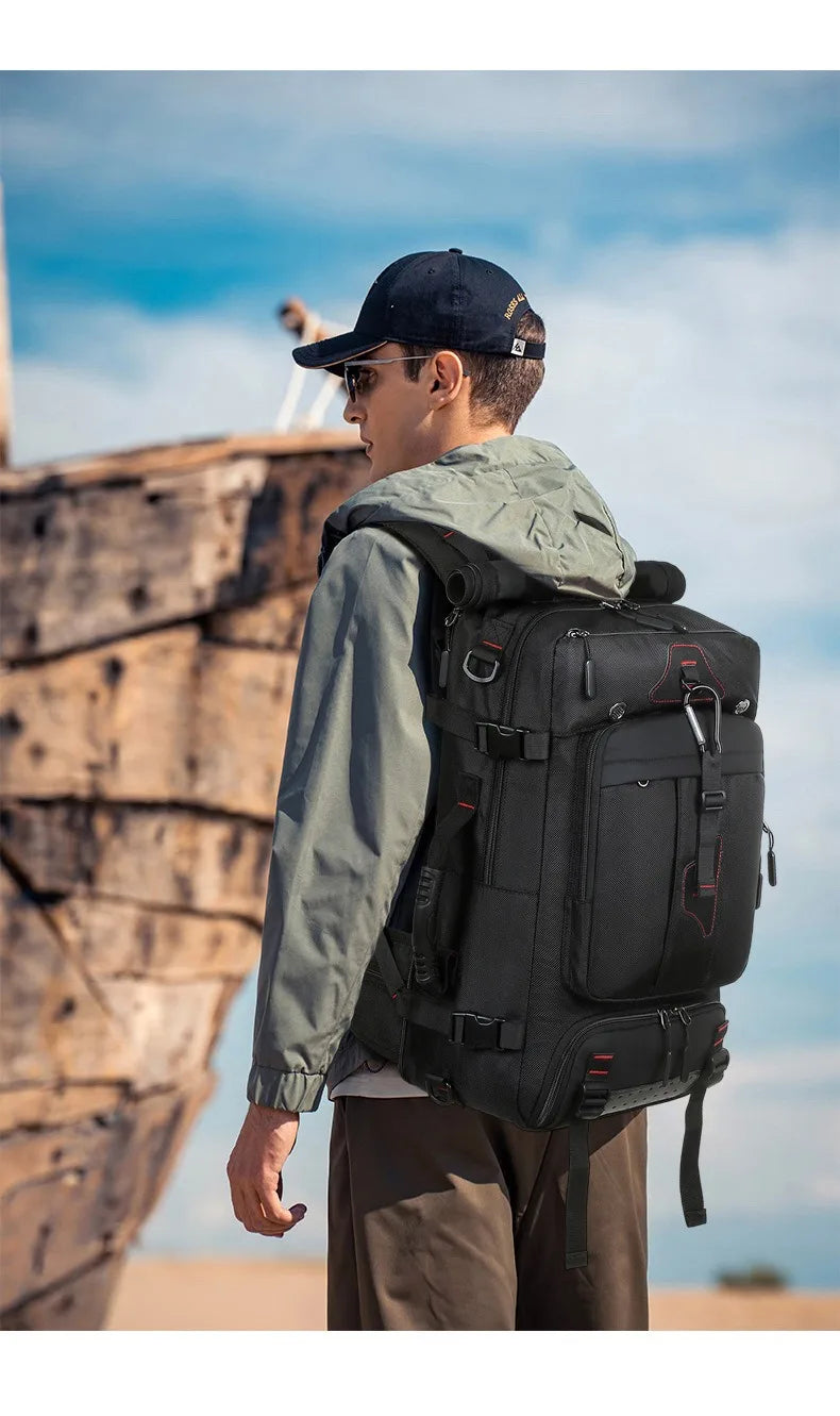 Travel backpack for men boarding, casual men's backpack for travel, large backpack for travel, 70 liters L, super large capacity