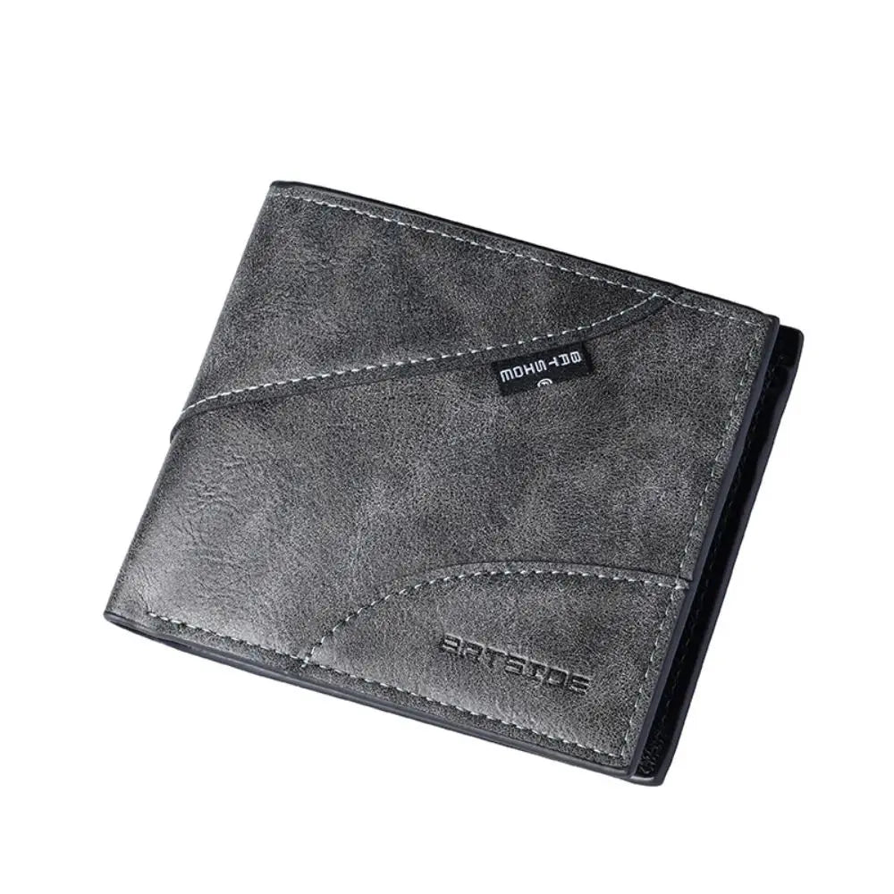Casual PU Leather Men's Wallet Multi-functional Large Capacity Business Wallet Classic Luxury Short Card Bag Business