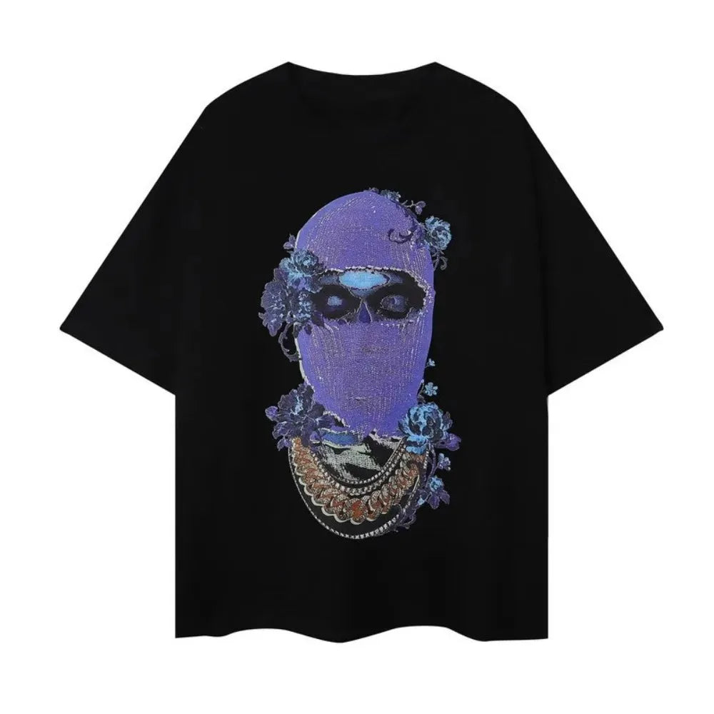 2025 Brand Designer Mens T-Shirts IH NOM UH NIT Letter Masked Men Printed Casual Short Sleeve Men Women 100% Cotton