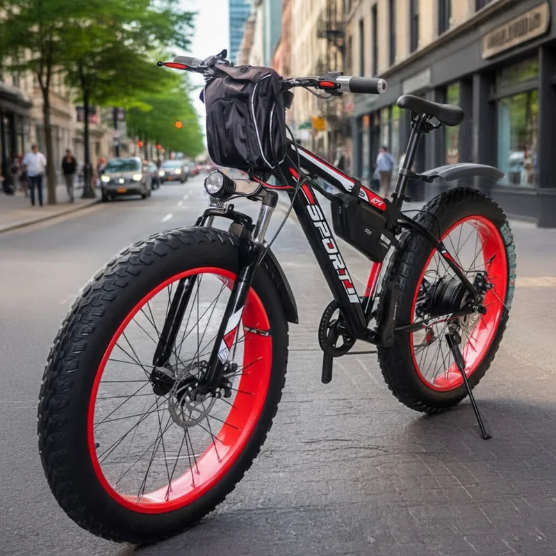 1000W 2000W power mountain bike lithium electric bicycle 48V 20Ah electric bicycle eBike electric bicycle electric snowmobile
