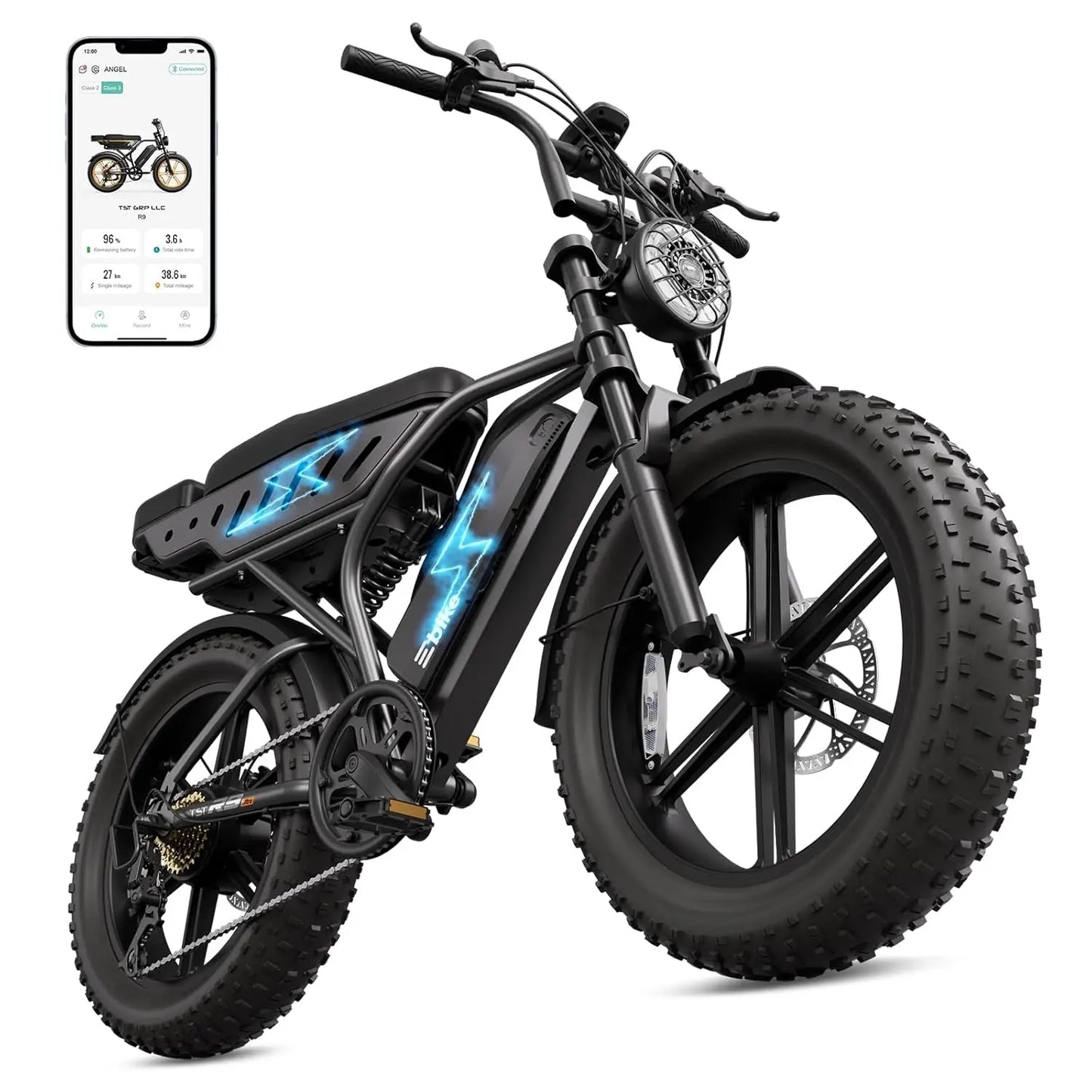 TST Electric Bike for Adults, 1500W Peak Motor Ebike with 48V 15/25/30Ah Built-in Battery, 60/120 Miles Range 28, Customized