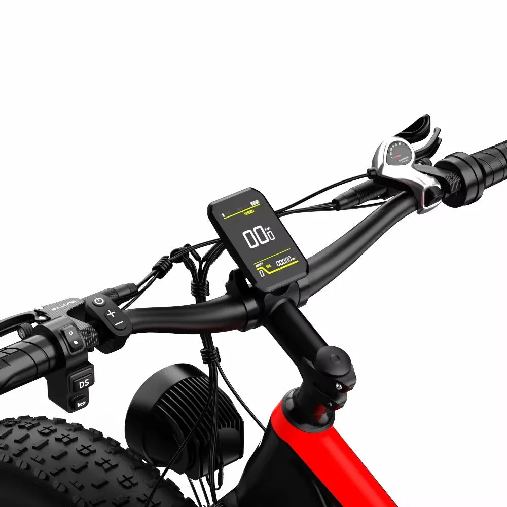 Ebike S26 Pro Ebike 1500W Dual Motor 48V20AH 26*4.0 inch Fat Tire Electric Bike Mountain Snow Full Suspension Electric Bicycles