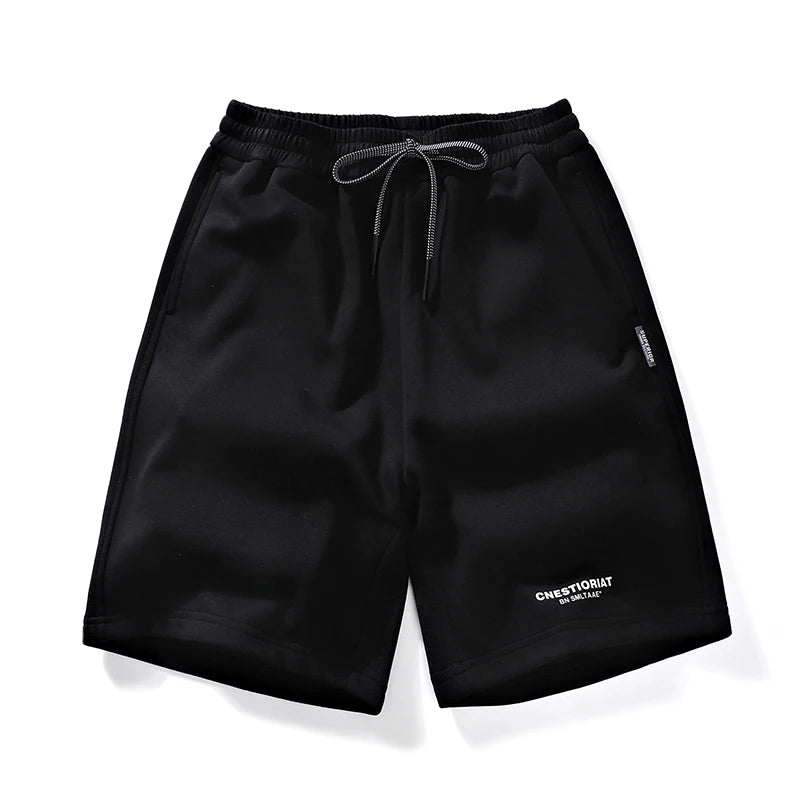 Men's Shorts Streetwear Trend Casual Loose Sporty Knees Length Shorts 2025 Summer New Fashion Stereoscopic Printed Cotton Shorts