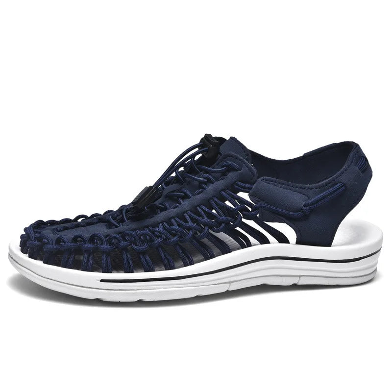 Men's Sandals Woven Casual Mens Beach Shoes 2025 New Comfortable Soft Men's Sandals Summer Casual Shoes for Men Sandalias Hombre