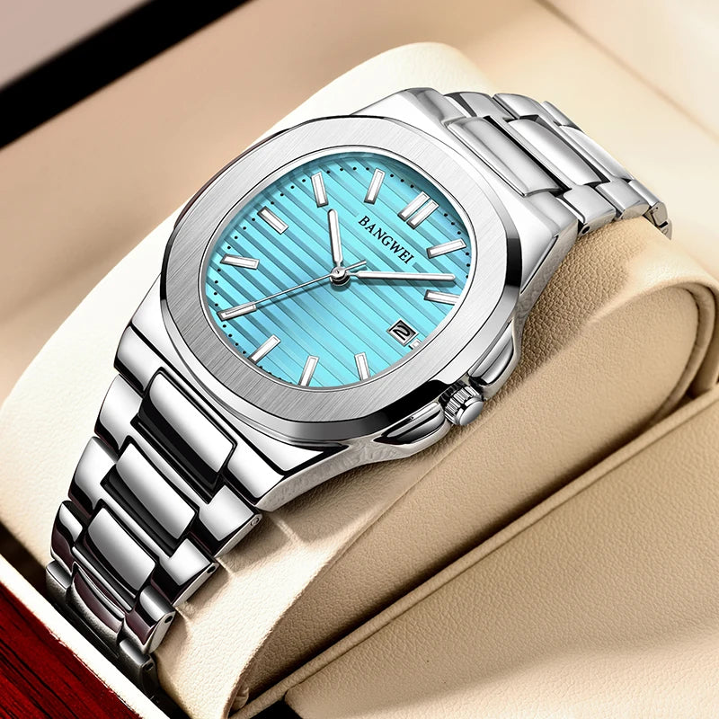 Watch For Men Top Brand Luxury  LIGE  Fashion Full  Steel Quartz Men Watches Date Business Sport Male Wristwatch Clock Montre Ho
