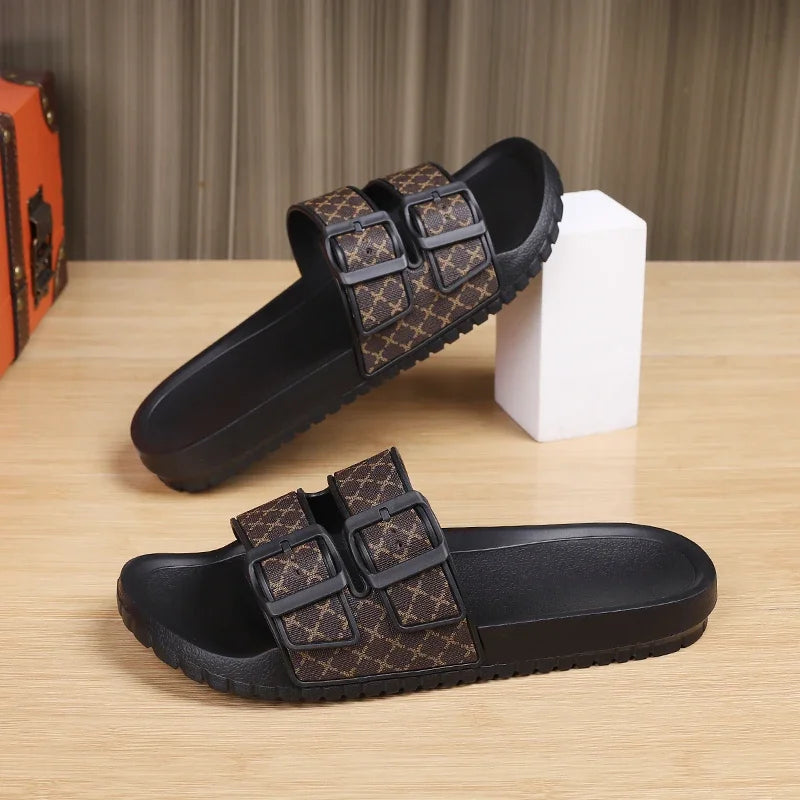 Summer Fashion Men Slippers Comfort Mens Sandals Non-slip Indoor Home Bathroom Slides Garden Shoes Outdoor Beach Casual Shoes
