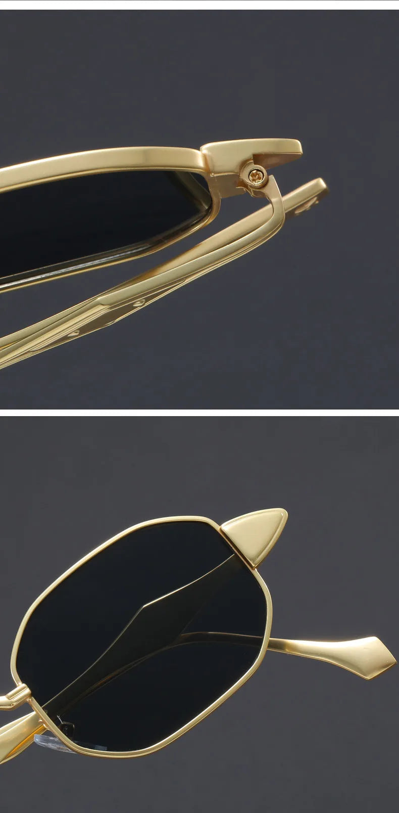 Narrow Sunglasses for Men Fashion Rectangle for Women Metal Decorative Glasses Trendy Luxury Brand Classic Sun Glasses New 2025
