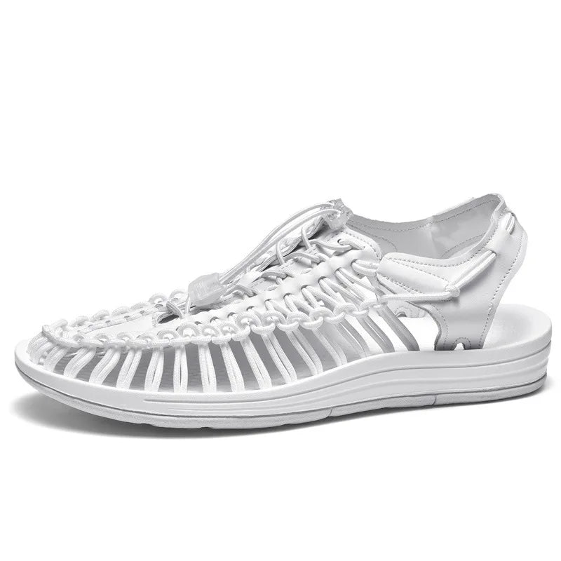 Men's Sandals Woven Casual Mens Beach Shoes 2025 New Comfortable Soft Men's Sandals Summer Casual Shoes for Men Sandalias Hombre