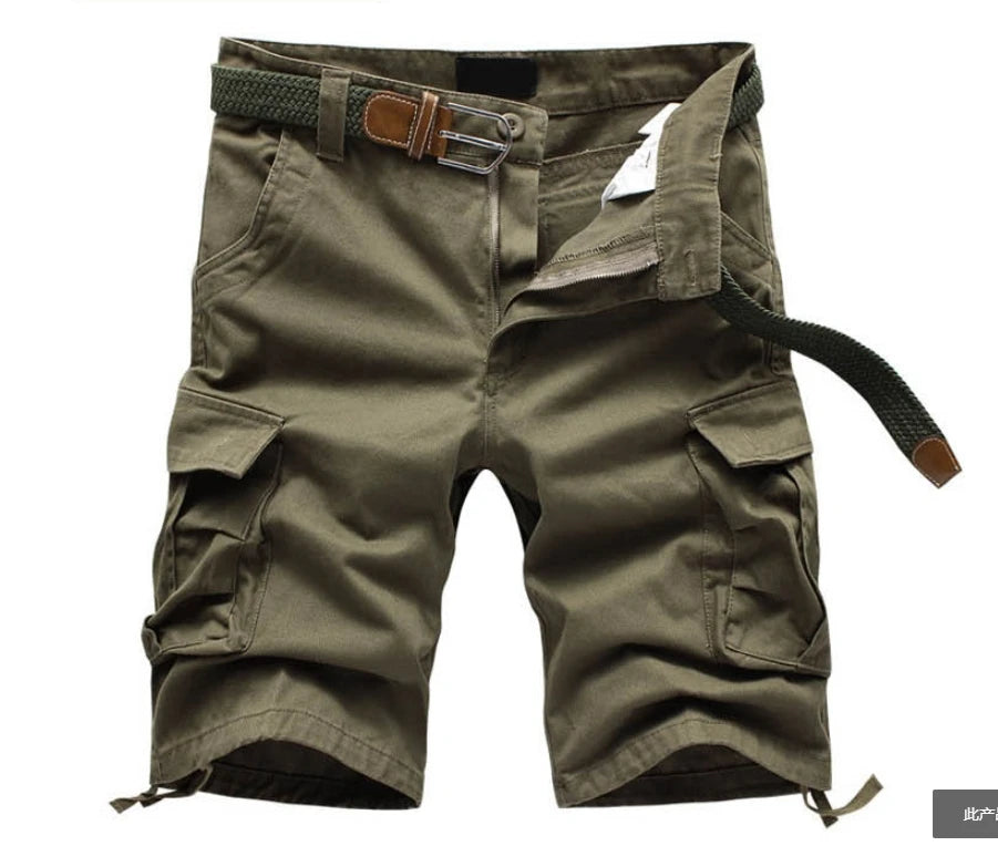 Men Shorts 2025 Fashion Plaid Beach Shorts Mens Casual Camo Camouflage Shorts Military Short Pants Male Bermuda Cargo Overalls