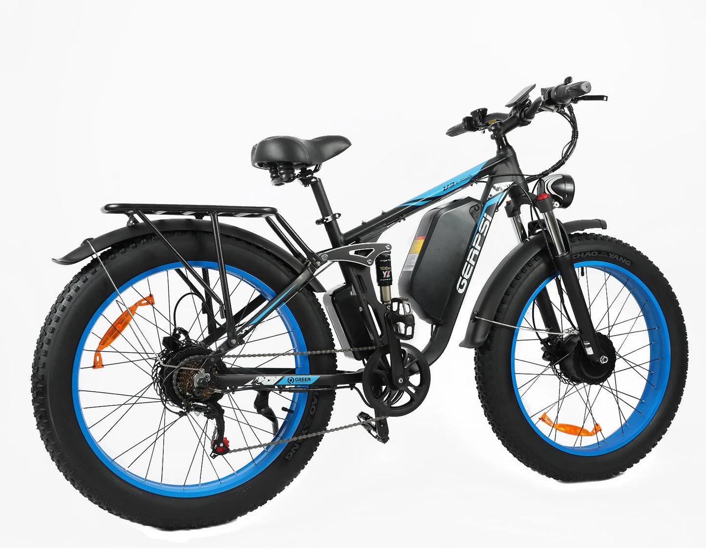 3000W High-Power Electric Mountain Bike BAOLUJIE DP-2603 - 48V 25AH Large Battery 26-Inch Wide Tires