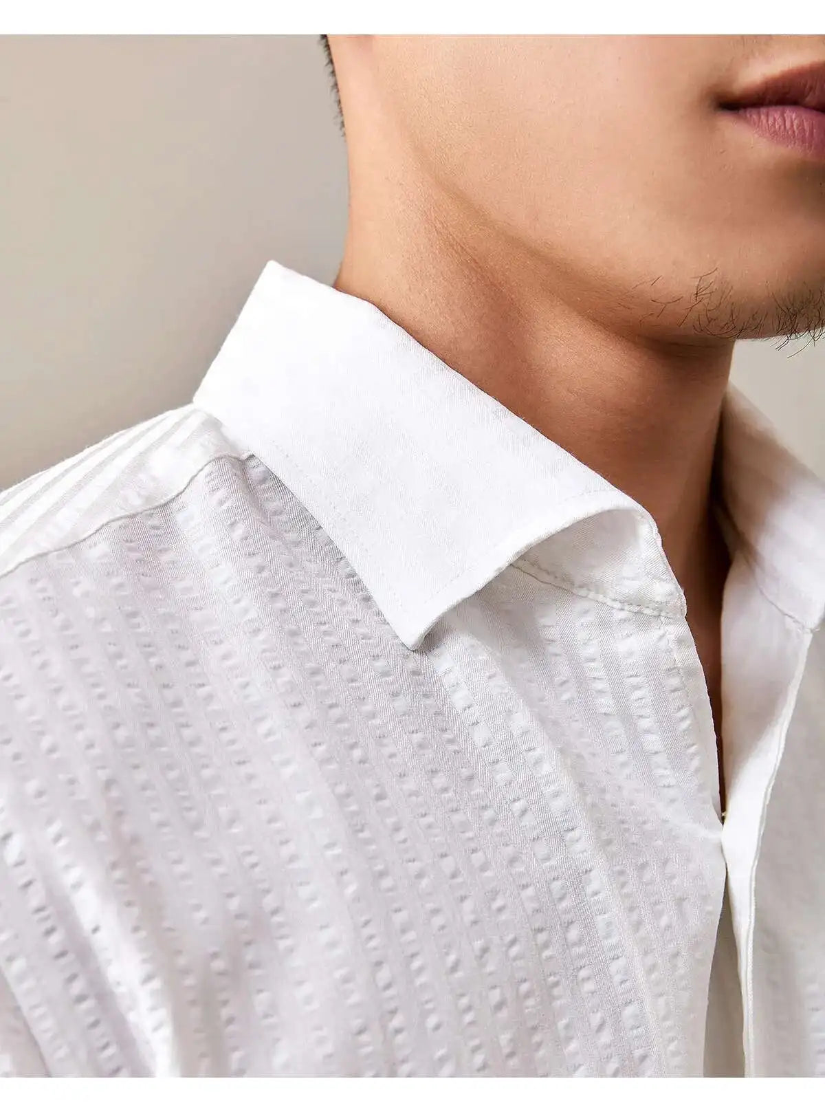 2025 Spring Shirts Men Dress Stripe Long Sleeve Shirt British Versatile Casual Cotton Shirt Fashion Man Camisa Social Masculina