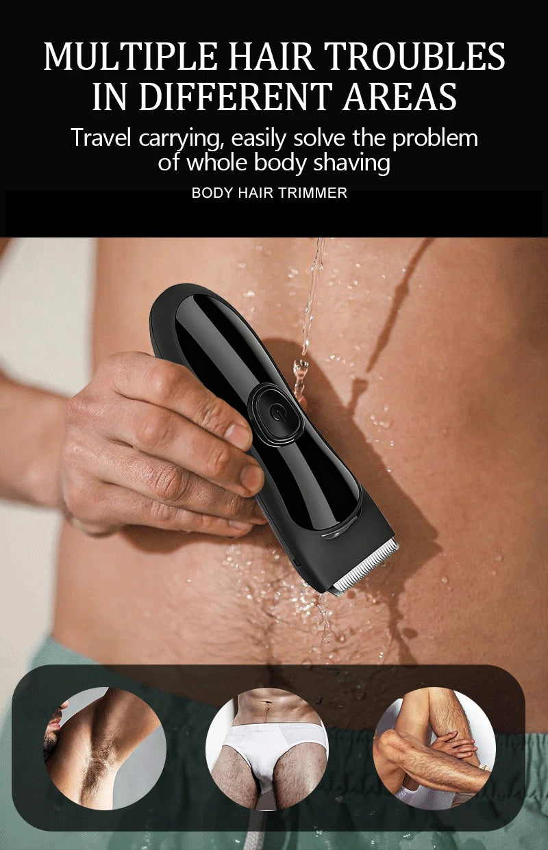 Electric HairClipper Men Haircut Machine Beard Machine Shaving Body Hair Trimmer Clippers Barber Gentleman Shaver Washable